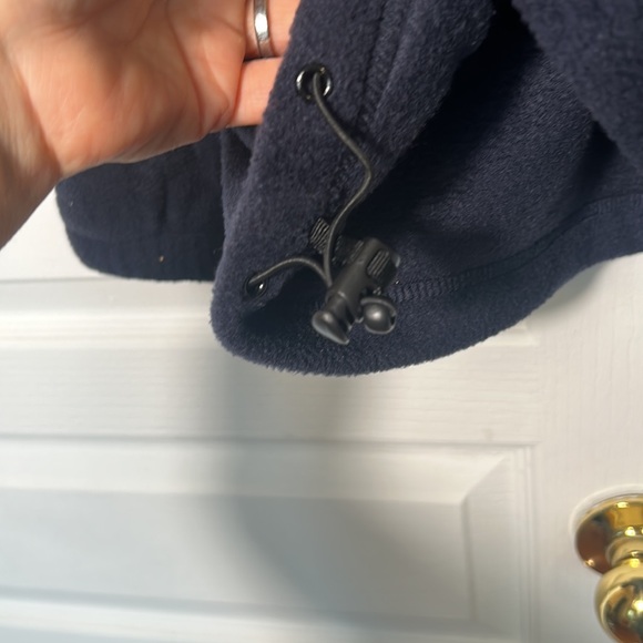 MEN HARRITON FLEECE TOP US SQUASH TOP IN NAVY BLUE 1/4 ZIPPER TWO POCKETS S - Picture 6 of 9